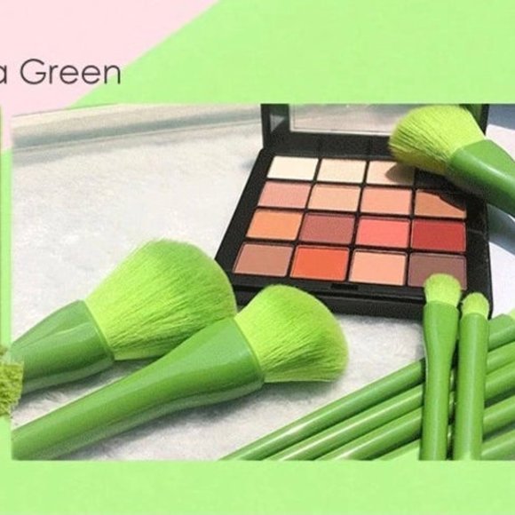Candy colored  Vegan Brush set, 10 pcs - Picture 3 of 6
